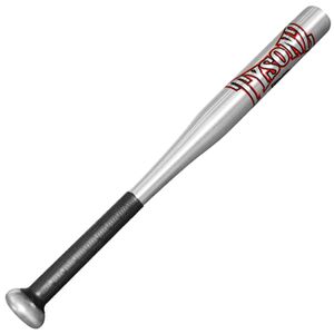 Baseballschläger American Baseball Schläger Softball Bat Aluminium 26 Zoll 65cm Tysonz Logo Silber