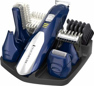 Remington PG6045 Maszynka do strzyżenia włosów Titanium Blue Silver 40 min - Trymer do uszu, brwi i nosa