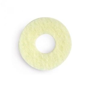 Kosmetex 12 Stück Hühneraugen-Ringe 2.5 cm, Woll-filz Runde selbstklebende Druckentlastung am Zehenb