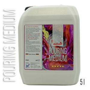 Pouring Medium Acryl Fluid für Fließtechniken von Acrylfarben Pouring Medium 5 Liter