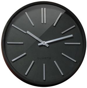 CEP Orium Wanduhr "Goma" Quarzuhr lautlos 350 mm schwarz