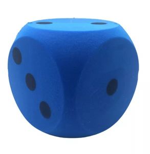 Riesen Schaumstoffwürfel in blau, Würfel mit 15 cm Kantenlänge