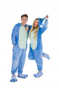 Springos Pyjamas einteilig kigurumi jumpsuit Stich S 154-160 +/- 5CM