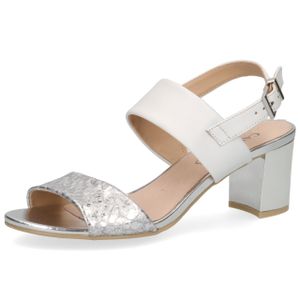 Caprice Damen Sandalette Schuhe Silver/white Gr.36