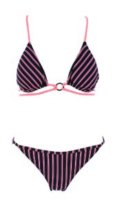 Chiemsee Damen Bikini 1071714, Chiemsee Farben:Black/Pink, Chiemsee Cup-Größe:34/A/B