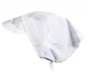 Lullalove Baumwolle Sonnenhut Baby Kleinkind Fisherhut Sommermütze UV-Schutz Einstellbarer Strandhut Boho grau blau