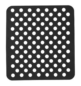 SPÜLBECKEN EINLAGE 31x28cm eckig Spülbeckenmatte Spülbeckeneinlage Spülmatte Spülmatte Abtropfmatte Matte 55 (Schwarz)