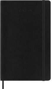 Moleskine 18 Monate Wochen Notizkalender 2023/2024, L/A5, 1 Wo = 1 Seite, Rechts Linierte Seite, Soft Cover, Schwarz