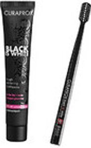 Curaprox black is white Kohlezahnpasta und Bürste 1 St