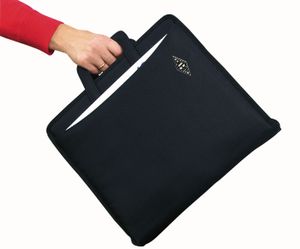WEDO Ordnertasche schwarz A4 Polyester mit versenkbaren Tragegriffen