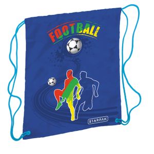 Starpak Turnbeutel Sportbeutel "Football" - 38,5 x 33 cm