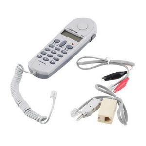 Professioneller Telefontest Dual -System Telefontester Lineman Tools Kabelsatz-Grau weiß