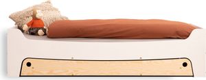 smartwood® TILA 10 Kinderbett 100x200 mit Lattenrost und Schublade mit Schlaffunktion - Montessori Bett mit Rusfallschutz für Jungen & Mädchen - Weiß