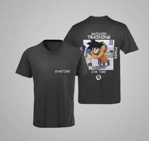 Goku GYMTIME No Pain SAIYAJIN - Damen Oversize T-Shirt für Dragon Ball Anime Sport Fitness Train Hard