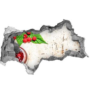 Selbstklebender Loch-3D-Aufkleber 95x73 cm Himbeermarmelade