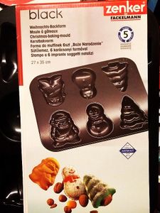 Zenker 3664 Weihnachtsform antihaft, schwarz
