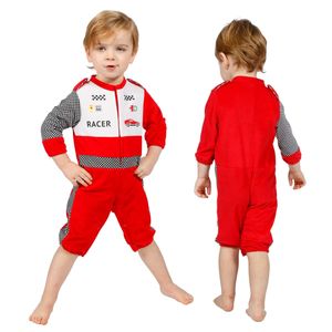 Baby-Rennfahrer-Kostüm Rot 68/74