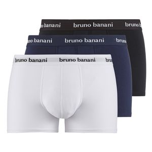 Bruno Banani 3er Pack Easy Life Hipster Short / Pant Softgummibund mit Logo, Elastisches und hautsypathisches Material, Suspensorium mit Baumwolleinsatz