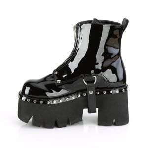 Demonia ASHES-100 Ankle Boots Stiefeletten schwarz , Größe:EU-42 / US-12 / UK-9