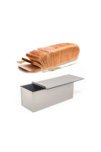 MNZ-Narkalıp Baton Toast- und Brotform mit Deckel (10 x 10 x 25 cm)- Edelstahl YNK-047