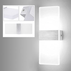 TolleTour LED Wandleuchte 12W Flurleuchte Innen Wandstrahler Wandlampe Außen Flurlampe Weiß