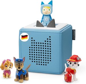 Toniebox Paw Petrol Extrapack – Toniebox Starterset Blau + 3 Hörfiguren Paw Petrol