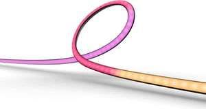 White & Color Ambiance Play Gradient Lightstrip TV 55 Zoll