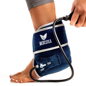 Medcosa Kompressions-Eisbeutel fürs Fußgelenk | Aufpumpen mit unserer Fußkompresse für Plantarfasziitis | Wirksame Schmerzlinderung durch Kompression