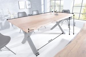 Jedálenský stôl Mammut X 180cm akácia 35mm med 38352
