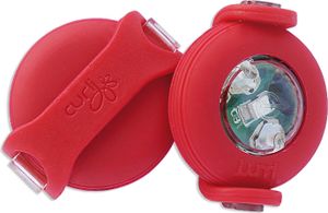 Curli Luumi LED, Hund, LED safety light, Rot, Acrylnitril-Butadien-Styrol (ABS), Silikon, CR2032, 32 mm