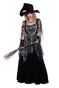Kostüm Spinnenhexe Hexe Halloween, Groesse:48