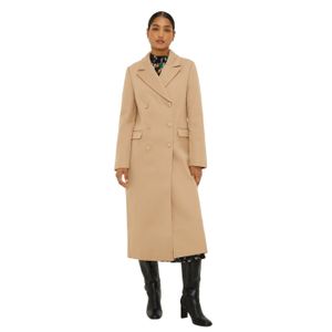 Dorothy Perkins - Dámský kabát s dvojitými prsy DP4334 (M) (Camel)
