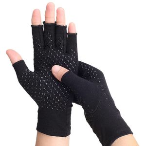 INF Kompresné rukavice Half Finger 1 pár Black S