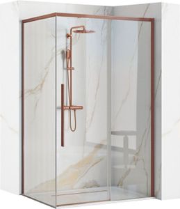 Rea Duschkabine Solar 80X100 Brush Copper