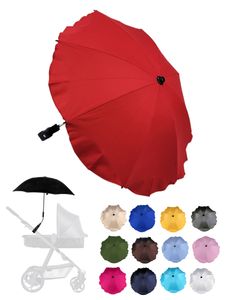 BAMBINIWELT Sonnenschirm für Kinderwagen Ø68cm UV-Schutz50+ Schirm Sonnensegel Sonnenschutz, rot