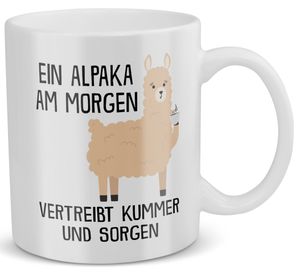 22Feels Alpaka Tasse Süßes Tier Spruchtasse Geschenk Wichteln Arbeitskollege Büro Humor Witzig Secret Santa Geburtstag Weihnachten Kaffeetasse Frauen Männer Haferl