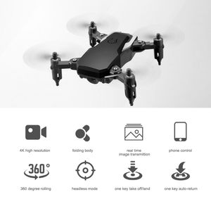 LF606 2.4G RC Drohne mit Kamera 4K WiFi FPV Mini Drohne fuer Kinder Anfaenger Hoehe Holding Headless Mode Quadcopter mit tragbarer Tasche