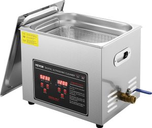 VEVOR Ultraschallreiniger Ultraschall Edelstahl-Reinigungsgerät 351 W, 10 L Ultraschallreinigungsgerät mit Digitaler Anzeige 0-30 Min, Reinigung Ultraschall für Schmuck, Brillen, Uhren usw. VEVOR Ultraschallreiniger Ultraschall Edelstahl-Reinigungsgerät 351 W, 10 L Ultraschallreinigungsgerät mit Digitaler Anzeige 0-30 Min, Reinigung Ultraschall für Schmuck, Brillen, Uhren usw.