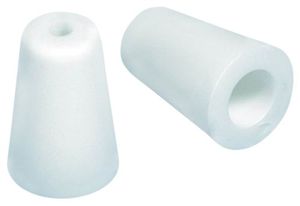 rewagi 10 Stück  Hütchen für Perlonkordel   Farbe: Weiß  NAP