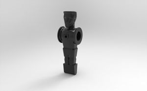 Ullrich-Sport Tischfussball Kicker Figur 'Soccer ohne Gewicht - schwarz'
