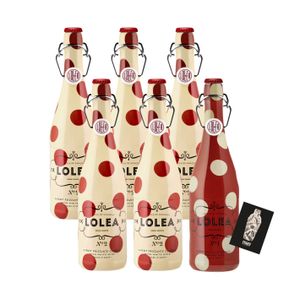 Lolea 5er Set Sangria N°2 WEIß 0,75L (7% Vol) Weißwein Sangria Chardonnay, Macabeo Trauben + GRATIS 1x Lolea Sangria N°1 ROT 5x 0,75L (7% Vol) GRATIS- [Enthält Sulfite]