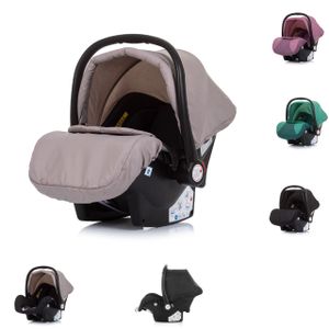 Chipolino Kindersitz Babyschale Havana Gruppe 0+ (0 -13 kg) Adapter, Sonnendach schwarz beige