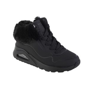 Skechers damskie zimowe buty za kostkę UNO - FALL AIR 29257-33, 29257-34, 29257-36 SKE-310539L czarny/czarny 34 [Buty damskie]