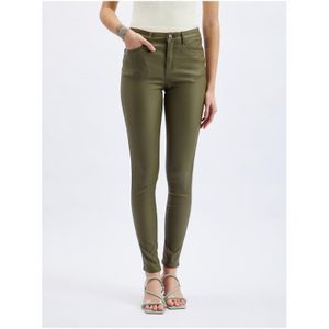 Khaki dámské skinny fit kalhoty 40