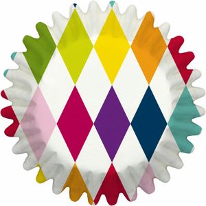 Birkmann Mini-Papierbackförmchen, 100 Stück, Backförmchen, Muffinbackform, Muffinform, Regenbogen, Ø 4.5 cm, 444782