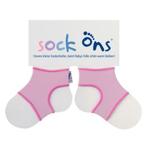 Sock Ons Large 6-12m Baby Pink (rosa)