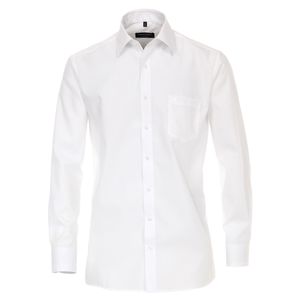 CasaModa Übergrößen Langarm-Hemd weiß bügelfrei, Kragenweite:47