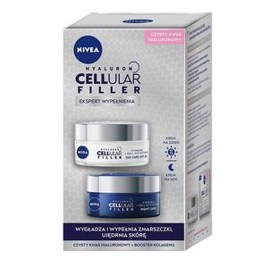 Nivea Cellular Filler Zestaw Przeciwzmarszczkowy krem na dzień 50ml + Przeciwzmarszczkowy krem na noc 50ml