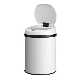 Juskys Automatik Mülleimer mit Sensor 30L für Küche - elektrischer Deckel - Weiß