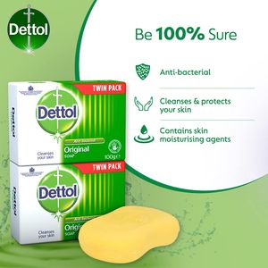 Dettol Anti-bacterial  Original Seife Bar 12 x 100g Cleanses your Skin